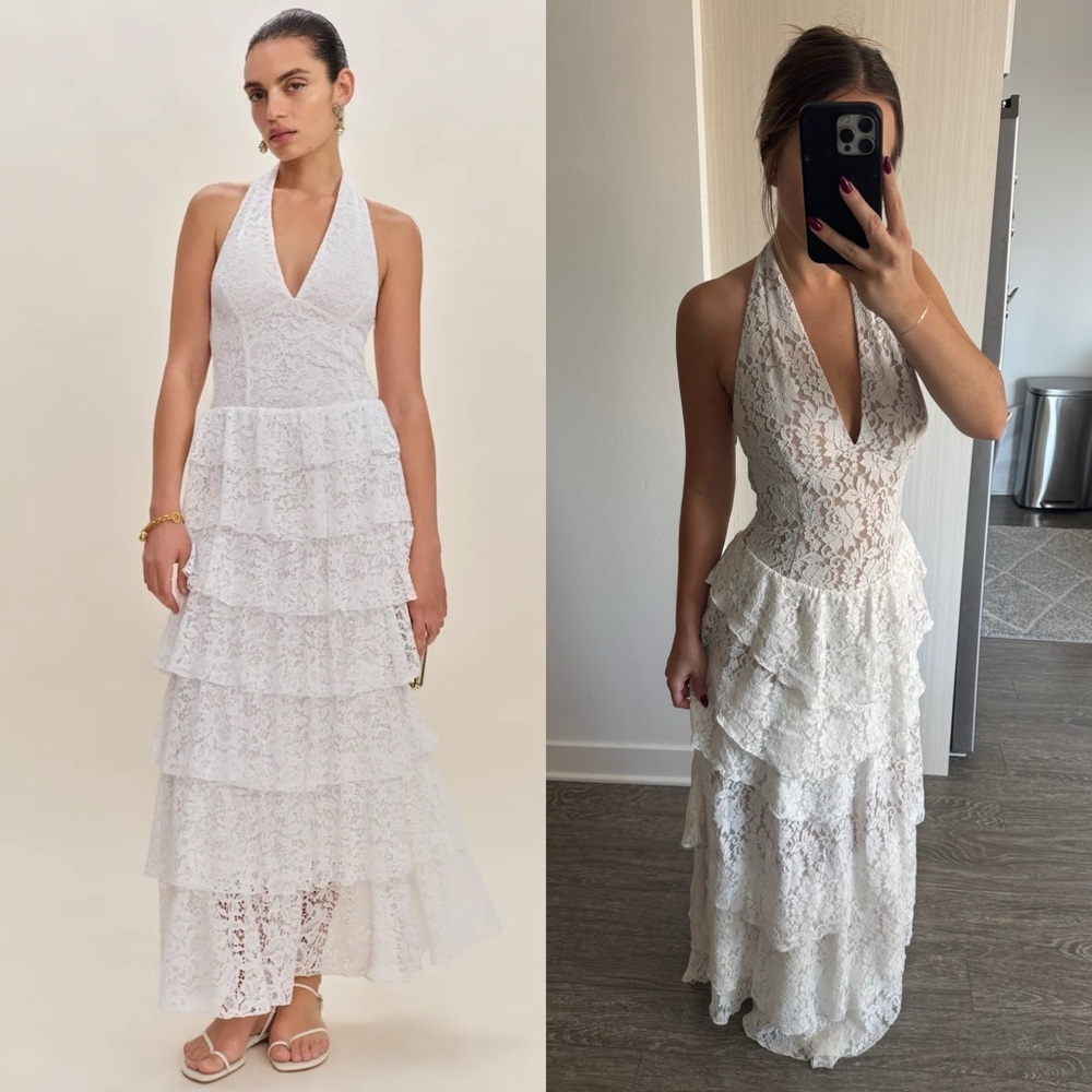 REFORMATION Astara White Dress 4